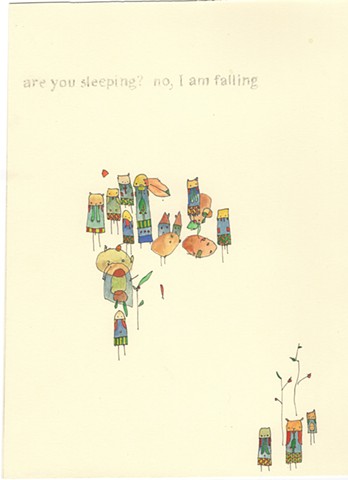 Are you sleeping? No I am falling. davidruhlman david ruhlman handmade book