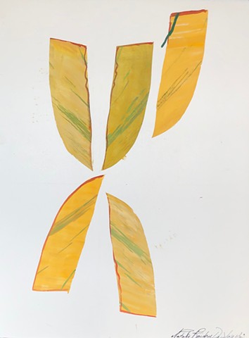 Five banana leaves