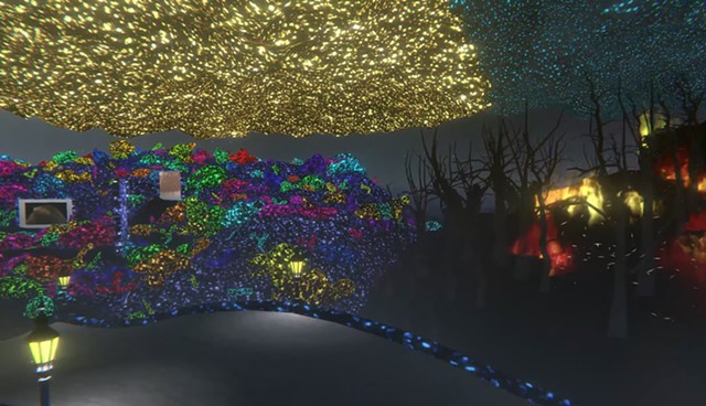 “Cavern-Us” Screen Based Walk-Through with Sound of Solo AR Exhibition on V-Art App by Artist Snow Yunxue Fu