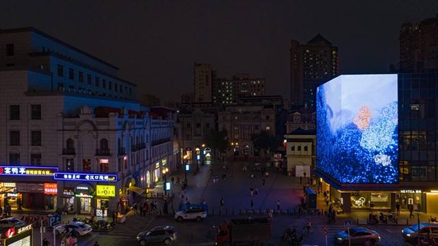 Poly Art China City Center LED Screens Showcases