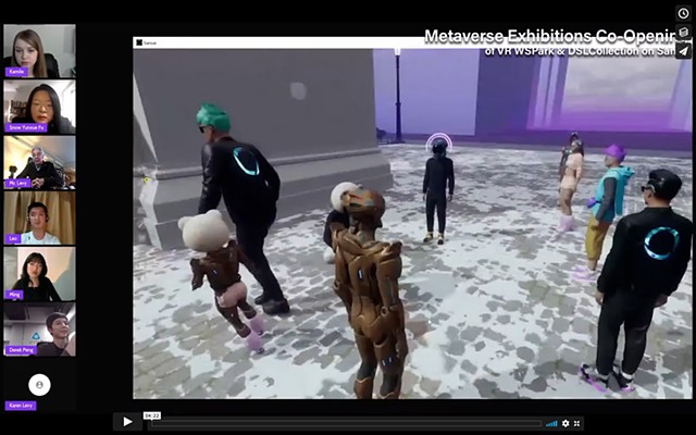 Trailer of the Metaverse Exhibitions Co-Opening of VR WSPark and DSLCollection on Sansar