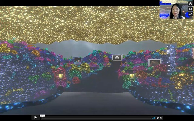 Artist Commentary and Tour of “Cavern-Us” Solo Exhibition with V-Art Platform by Snow Yunxue Fu