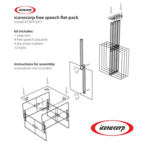 Free Speech Flat Pack Instructions for Assembly