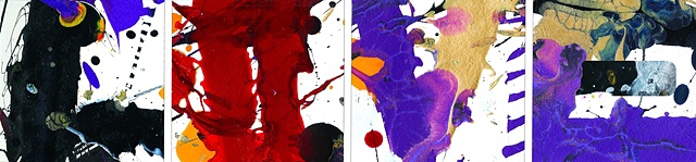 Title: Love II

Medium: Acrylic and mixed media on canvas. Ltd. Ed. 

Dimensions: 26 x 71.5

Year: 2009