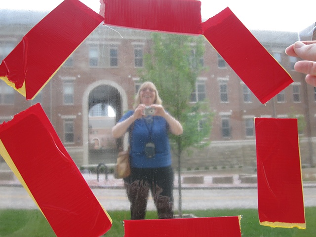 Dashed Line Tool in Use (Kathy and Kate in Downtown Columbus)