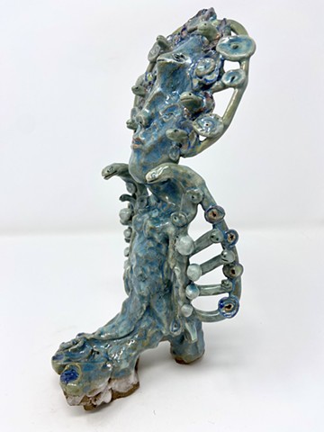 Snake Lady one foot
