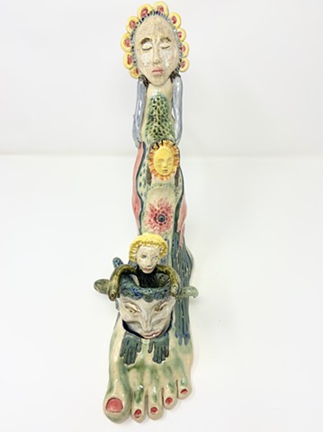 The goddess dreamed of the charioteer and