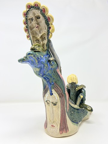 The goddess dreamed of the charioteer and