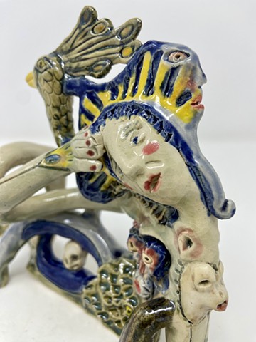 Reclining Peacock Lady