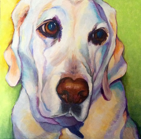 A memorial commission of a beautiful lab.