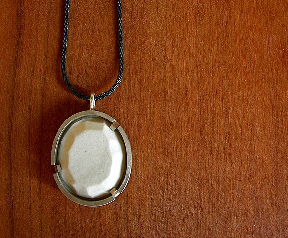 faceted porcelain necklace
