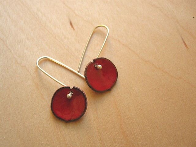 pointy fruit earrings