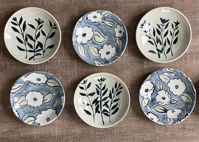 Watercolor Plates set of 6