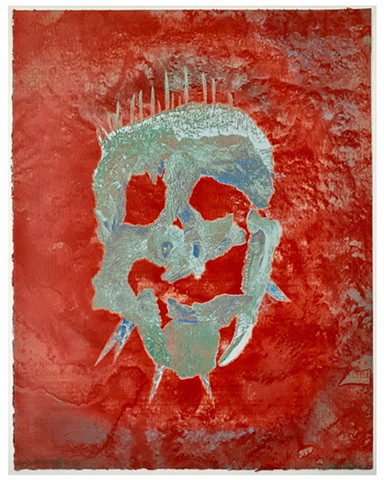 Facial recognition image.