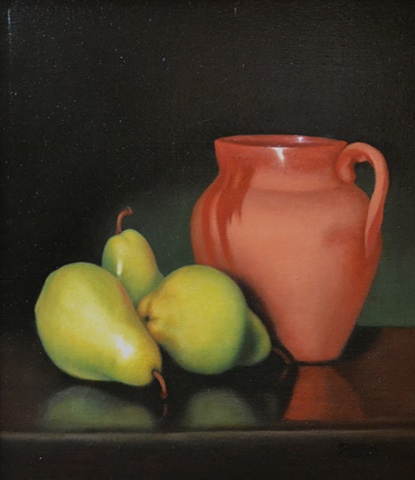 Pears with Clay Pot
