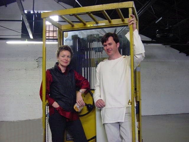 With performance artist Ms.Laurie Anderson