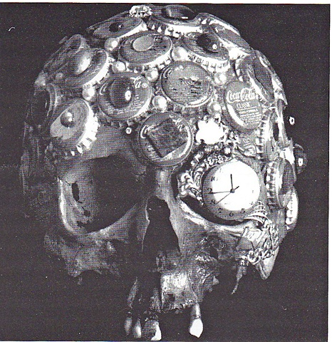 Andy Warhol, Louis St.Lewis, Louis St. Lewis, skull, human skull, funeral art, ARTFORUM Magazine