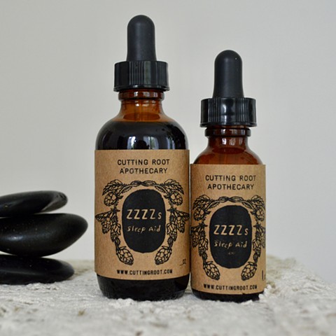 Sleep Aid tincture label design for Cutting Root Apothecary