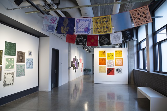 QEHP exhibition view at the Nash Gallery at the University of Minnesota, as part of the Queer Ecologies Symposium