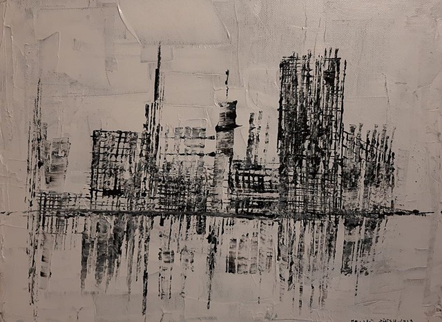 NOT AVAILABLE ANYMORE - Leaning Cityscape
