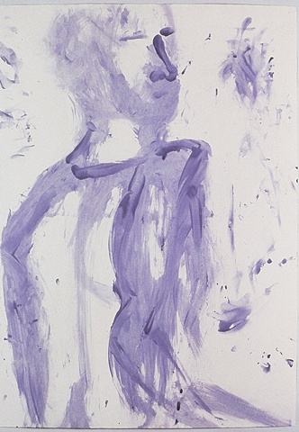figure in blue