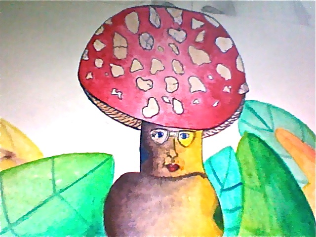 as a mushroom