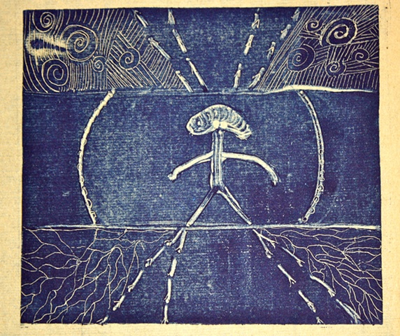 inspired by mushroom head shaman petroglyphs