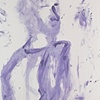 figure in blue