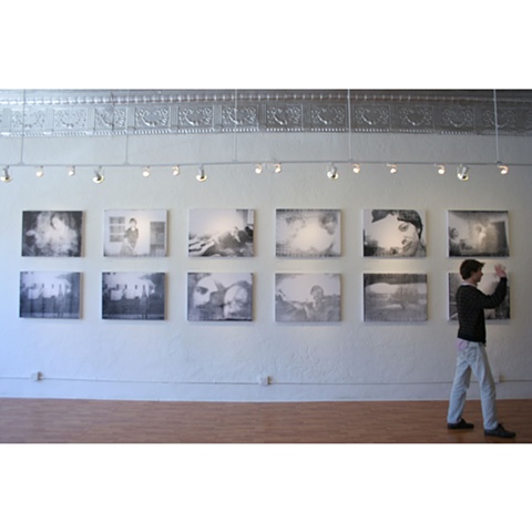 Benjamin Lee Sperry's photographs in a gallery 