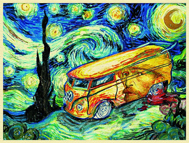 VW Van Gogh (Poster)