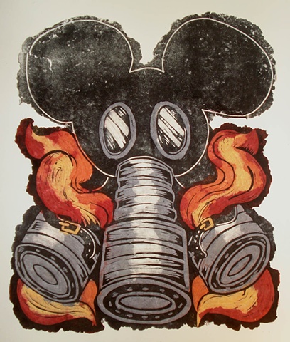mickey mouse gas mask