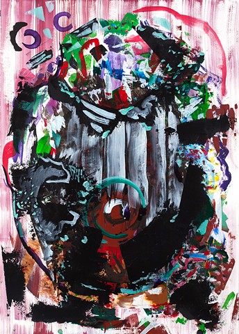 wallop, 2015
acrylic on paper
41x29.5 inches
