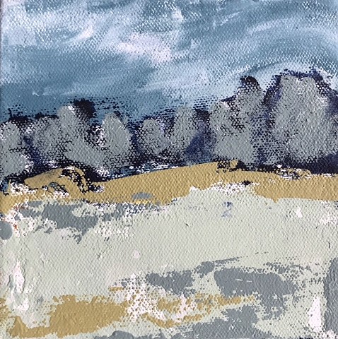 little landscape, acrylic on canvas by Tracy yarbrough