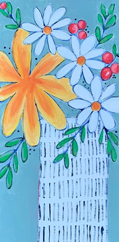 Wildflowers in vase by Tracy yarbrough