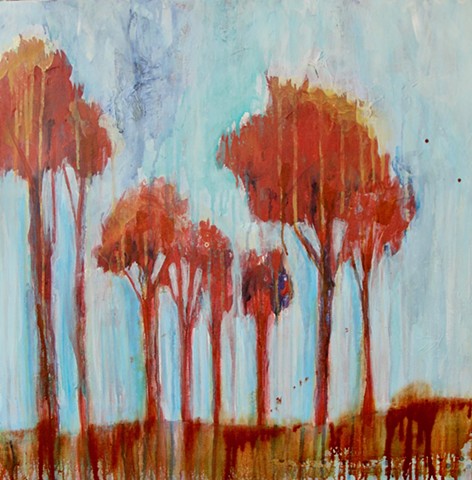 landscape, trees, abstract by Tracy Yarbrough