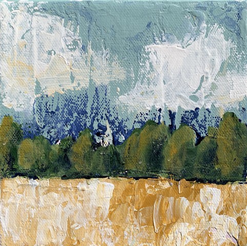 little landscape painting by Tracy yarbrough 