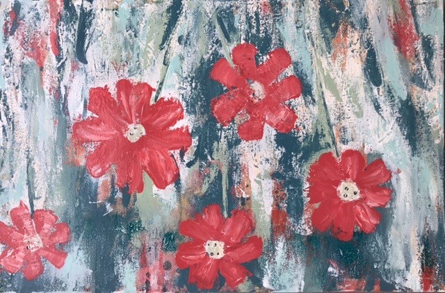 floral, abstract by Tracy yarbrough 