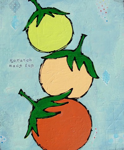Tupelo Honey Franklin TN tomato painting by Tracy yarbrough
