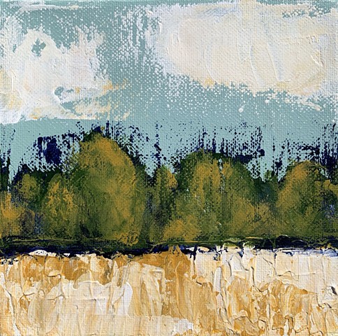 little landscape painting by Tracy yarbrough 