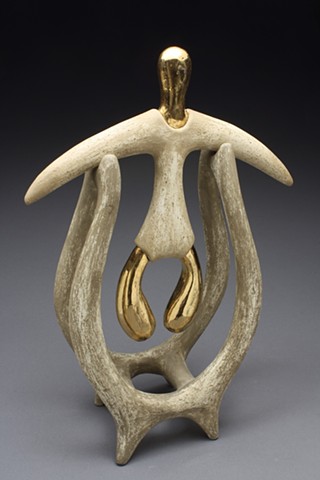 Abstract ritualistic figurative sculpture