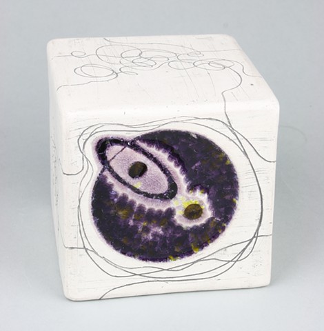 Purple with Eye form 4"cube