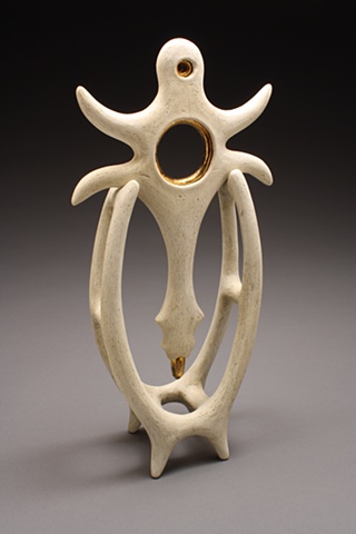 "Shaman's Portal" Abstract Ritualistic Ceramic Sculpture