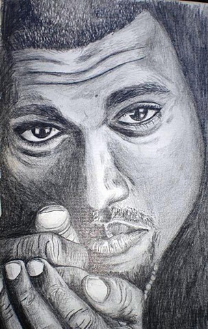 Black Man Pencil Drawing
