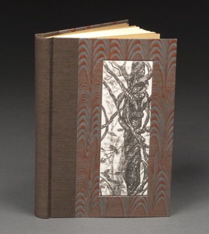 Quarter Cloth Rounded Spine Case Binding (inset lithograph print)