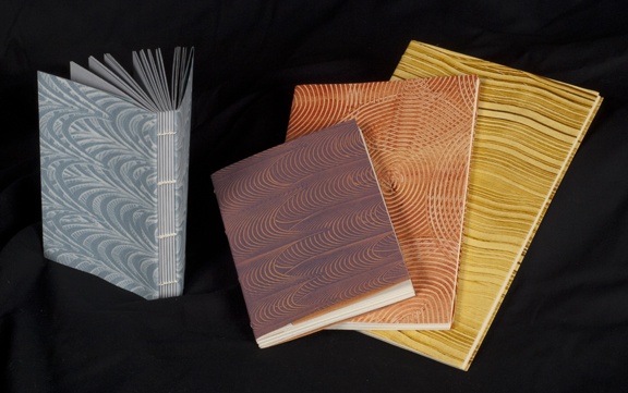 Link Stitch Bindings with Pastepaper Covers