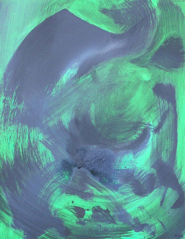 Turbulence, acrylic and oil on canvas, 28"X22", 2012