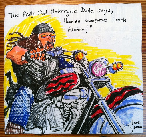 Cool Motorcycle Dude (Once Upon a...)
