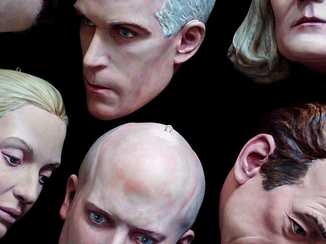several portrait heads from the exhibition