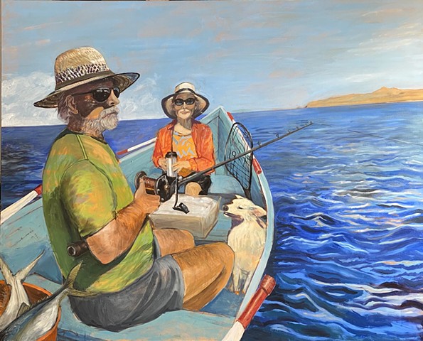 Barry and Micke Fishing In Baja