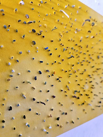 conceptual, textural, zits, yong sin, contemporary art, painting